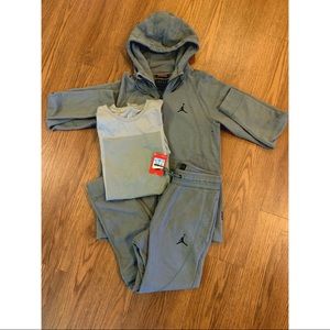 Men’s 3 pc Nike Jordan Set Jacket Tee (M) Pants S